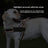 Tactical dog harness with matching reflective lead in black