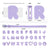 Personalised silicone pet collar with letters, available from Pet Royale UK