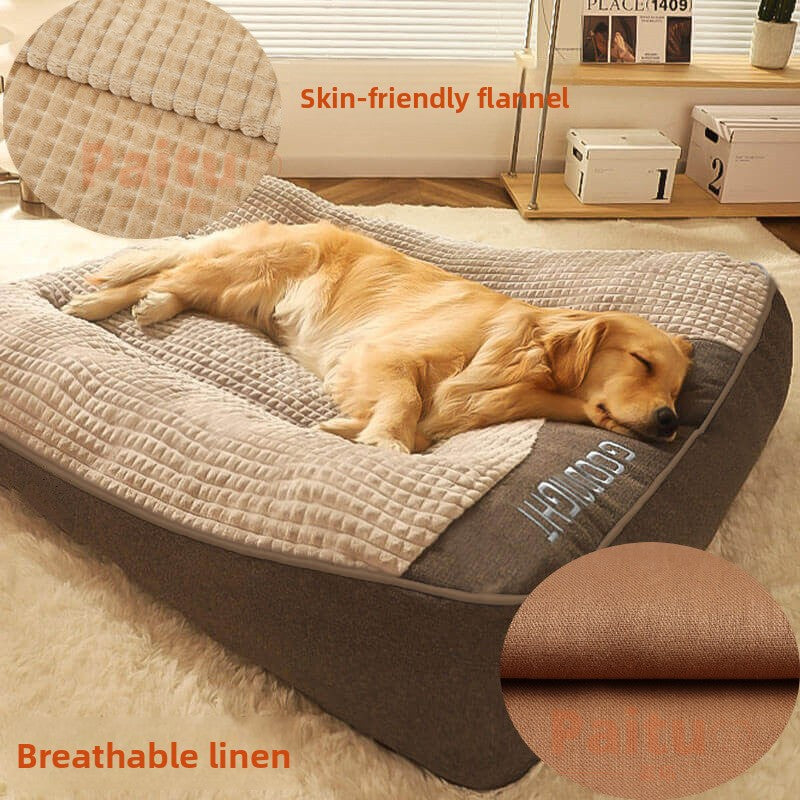 Removable washable dog bed for medium and large dogs, main product photo