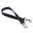 Adjustable dog car seat belt lead, close-up detail view