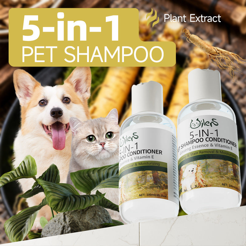 Pet Shampoo 100ml with Rosemary, Jojoba or Ginseng Extracts