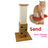 Heart shaped sisal cat scratching board with base, photo 8 of 10