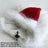 Lion mane and Christmas hat pet costume, shown in 3 colours and styles