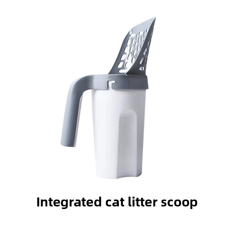 Detachable Cat Litter Scoop with Integrated Waste Container