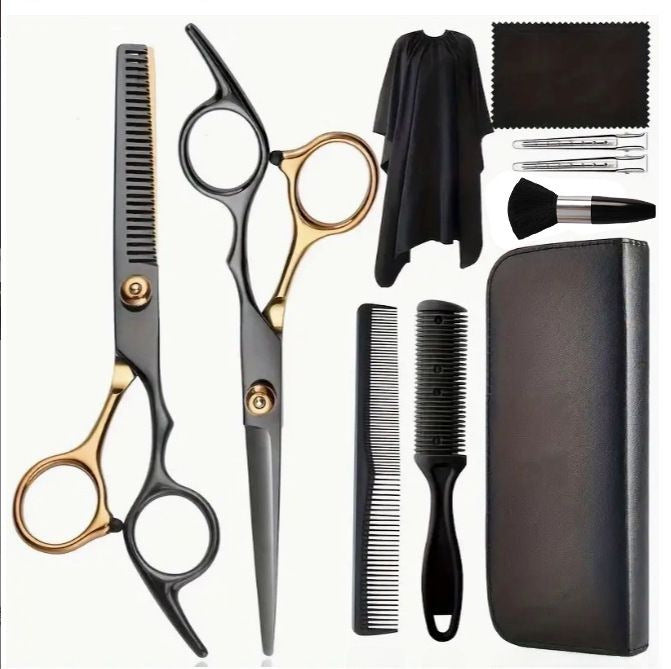 Stainless steel pet grooming scissors set with comb, photo 29 of 30