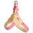Adjustable dog harnesses in lemon matcha and strawberry orange