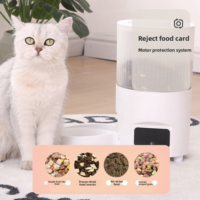Automatic Smart Pet Feeder with App Control, 3L or 5L, Single or Double Bowl