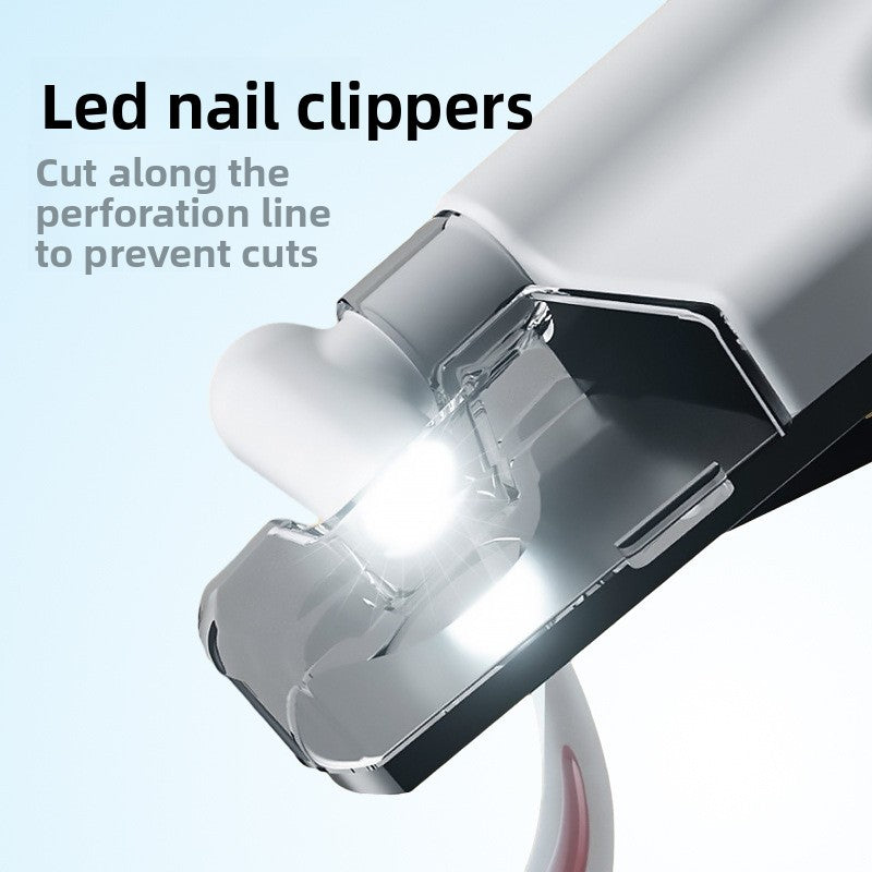 Rechargeable USB LED Pet Nail Clipper with Built-In File