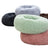 Light grey round plush pet bed with deep nest shape, photo 5