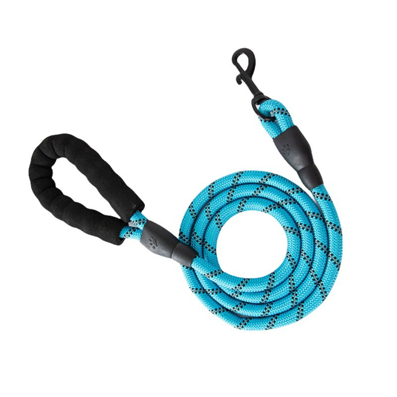 Reflective nylon dog lead, available from Pet Royale UK