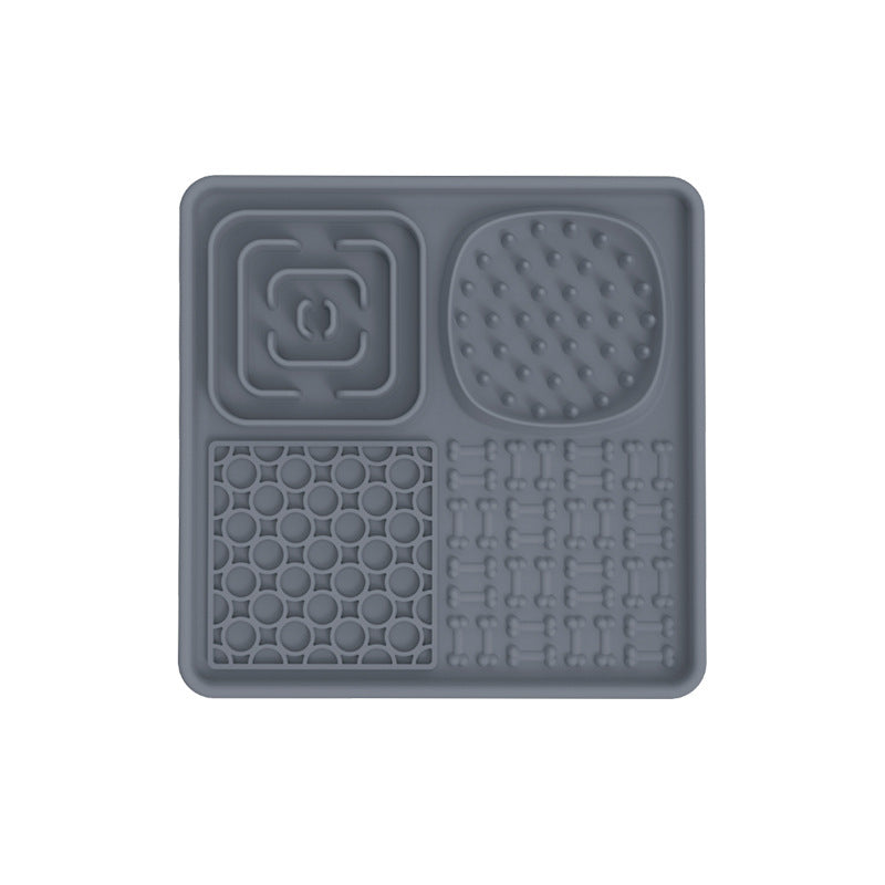 Dog Lick Mat Slow Feeder with Suction Cups and Scraper