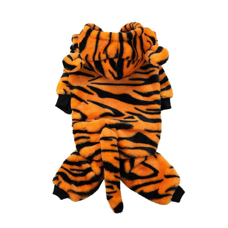 Thick padded tiger costume for small dogs, in Orange Tiger, image 5