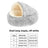 Semi-enclosed shell cat bed in soft plush, additional product photo