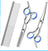 Stainless steel pet grooming scissors set with comb, photo 17 of 30