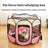 Foldable mesh pet playpen tent, main product photo