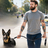 Reflective anti-burst nylon dog lead in Black from Pet Royale UK