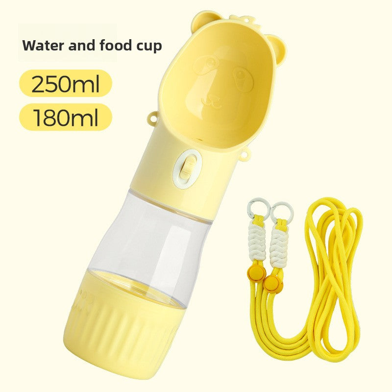 Portable dog water and food cup with strap, additional product photo