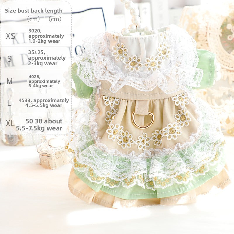 Cotton pet dresses in pretty colours and Halloween designs