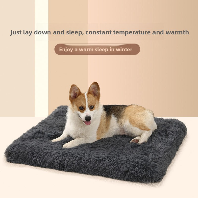 Memory foam dog bed with waterproof liner, alternative angle view