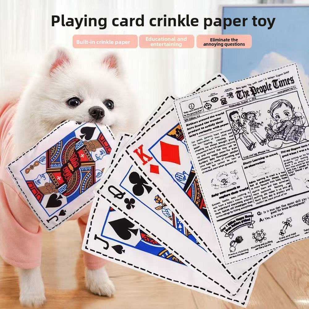 Dog carrying a soft crinkle paper toy in its mouth - photo 2