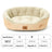 Fluffy all-season dog bed with raised sides in soft colours, photo 9