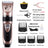 Pet Hair Clipper Set with 4 Limit Combs, Rechargeable Dual Voltage