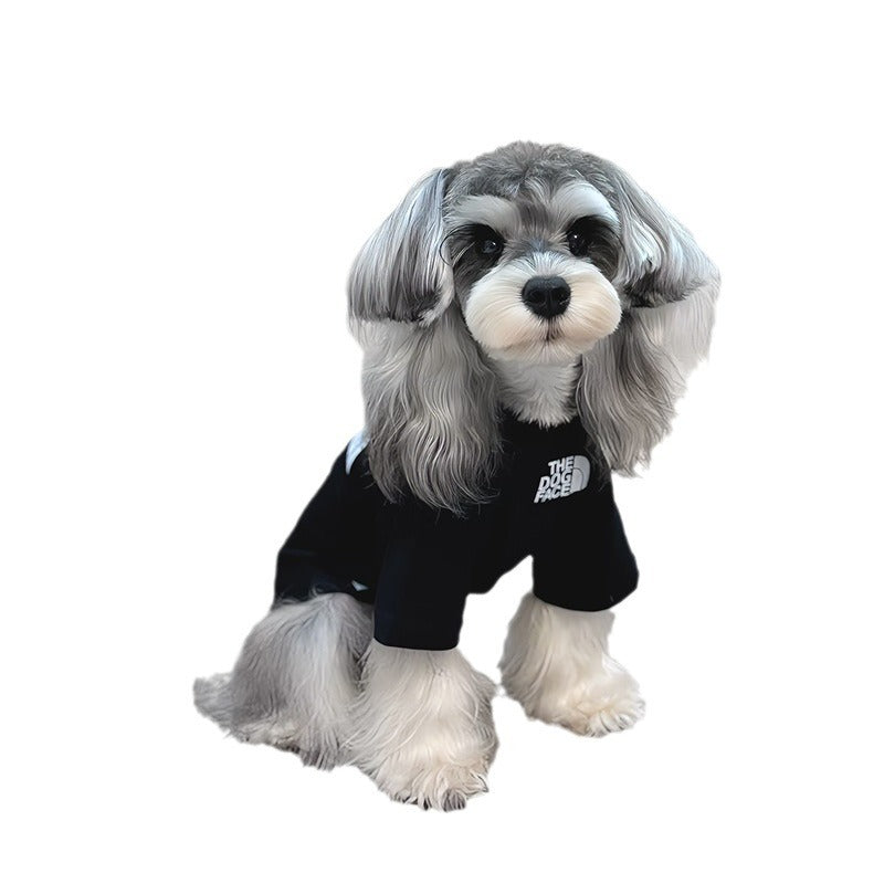 Dog face print cotton t shirt, available in 2 colours, image 5