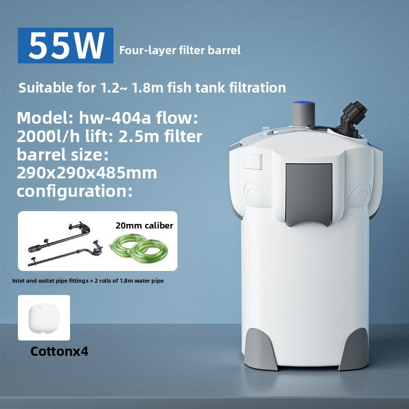 External Aquarium Filter Canister with Pump