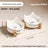Anti-Spill Ceramic Pet Bowl with Wooden Stand and Cat Ear, Paw or Fish Bone Design