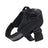 Reflective nylon vest dog harness in black for large dogs