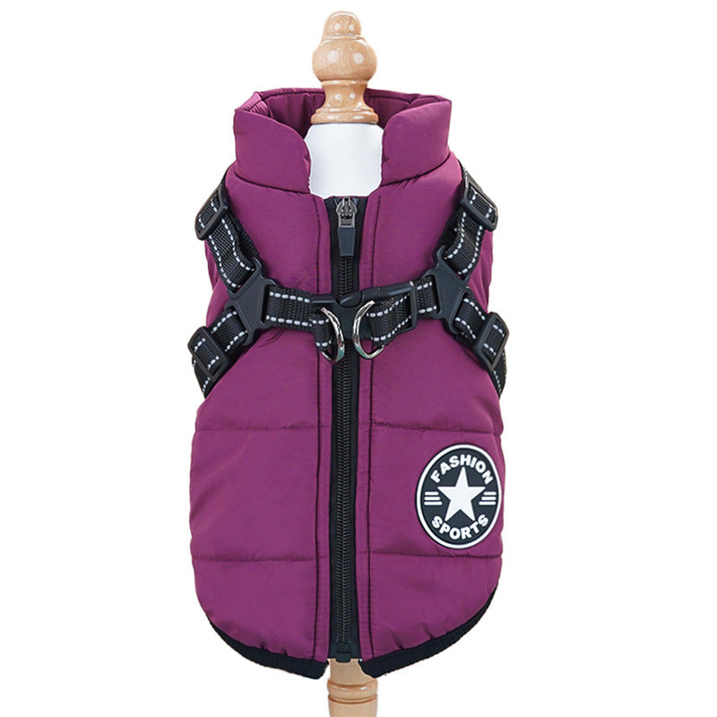Thick padded cotton pet vest for dogs and cats, available in 7 colours, image 42