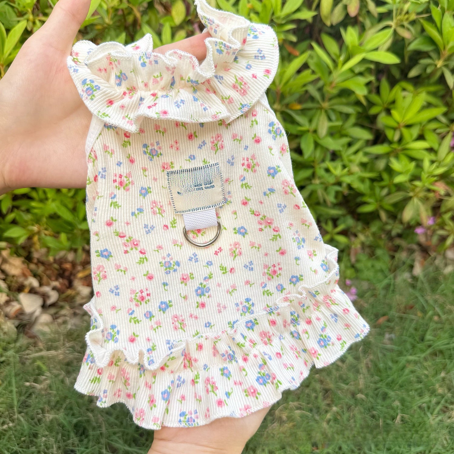 Floral strap skirt dress for dogs and cats, available in 3 colours, image 6