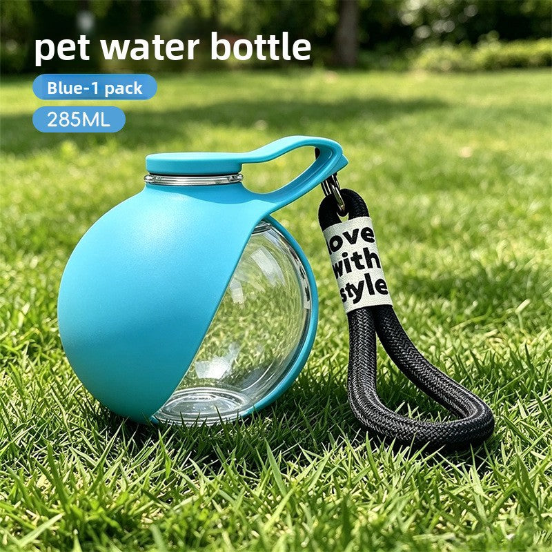 Foldable Pet Water Bottle with TPR Drinking Cup for Dog Walks and Travel