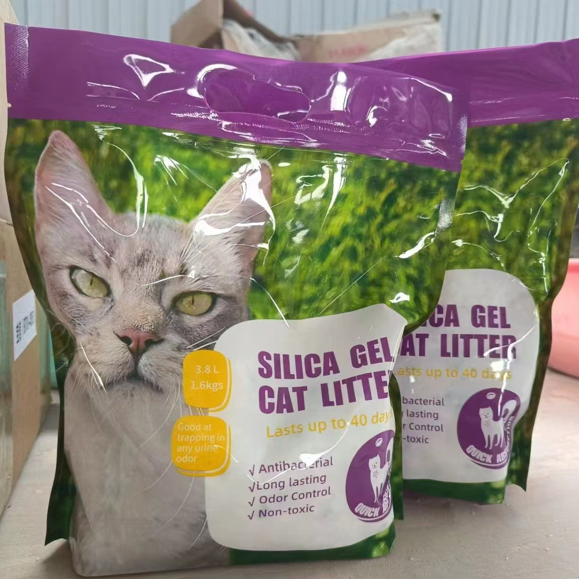 Low Dust Crystal Cat Litter with Fast Absorption