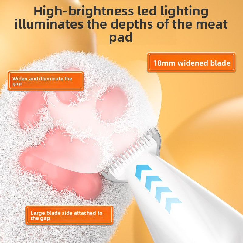 Mini Washable Pet Hair Trimmer with LED Light for Dogs and Cats