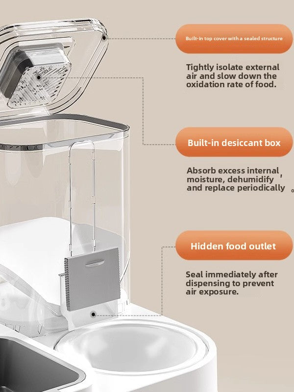 Automatic Cat Dog Food Water Feeder Bowl Ceramic
