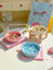 Flower-Shaped Ceramic Slow Feeder Pet Bowl with Wooden Stand for Cats and Dogs