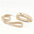 PU leather dog collar and lead in apricot with bag holder