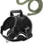 Military green tactical dog vest harness with adjustable straps