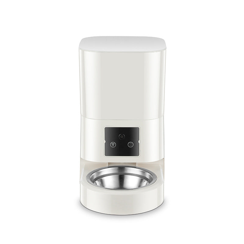 Smart Automatic Pet Feeder with 180 Degree Camera, App Control and Sealed Food Storage