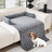 Large plush dog bed mat with pillow, main product photo