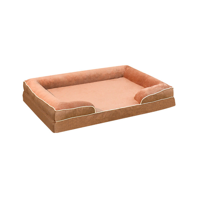 Light grey dog sofa bed with removable washable cover