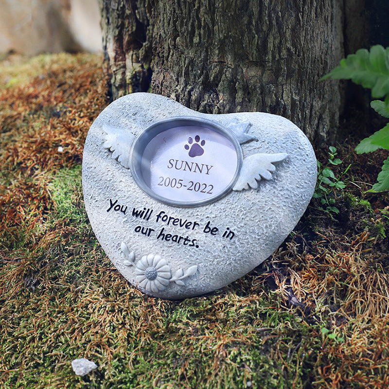 Pet Memorial Stone Resin Craft Ornament