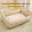 Soft flannel pet bed mat in Yellow Plaid, size 72 x 52cm