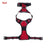 Reflective Oxford cloth dog harness with adjustable straps in red, view 11