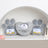 Pet Memorial Resin Tombstone with Paw Print Design