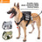 Water-resistant Oxford dog harness vest with reflective strips, product image 1