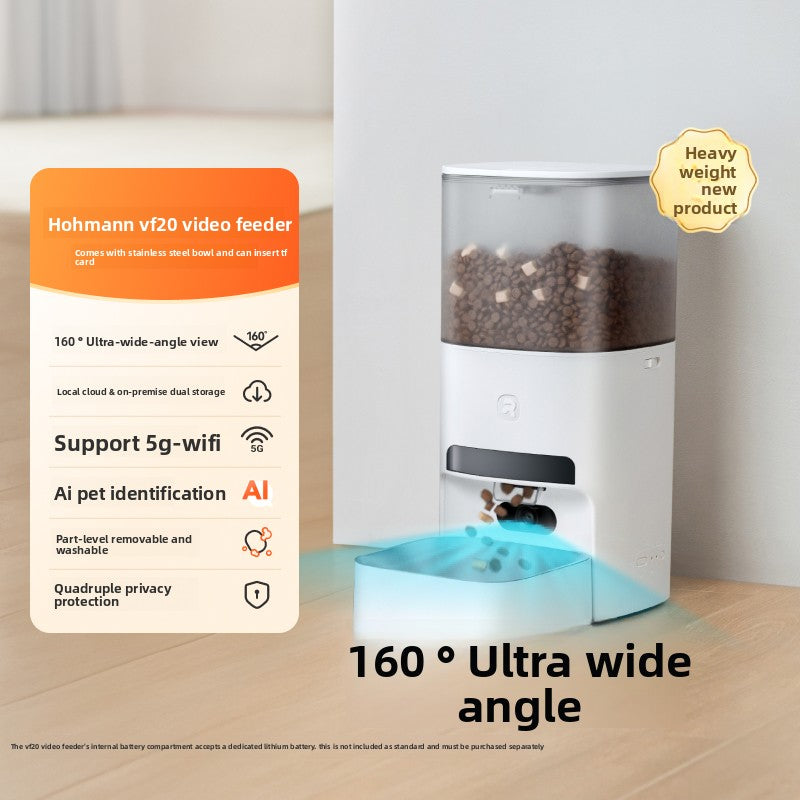 Smart Automatic Pet Feeder with Camera and AI Recognition