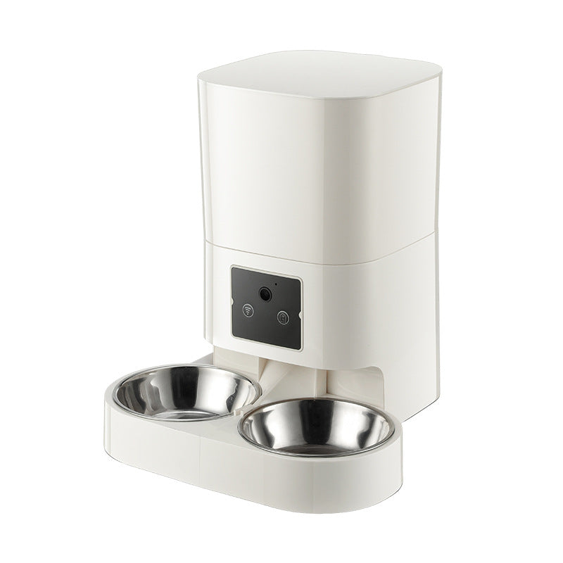 Smart Automatic Pet Feeder with 180 Degree Camera, App Control and Sealed Food Storage
