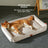 Waterproof Oxford dog bed with raised edges and soft base, photo 4